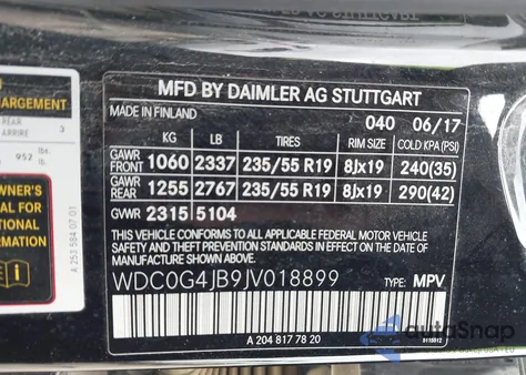 2018 Mercedes-Benz Glc 300 z USA, uszkodzony, nr VIN WDC0G4JB9JV018899